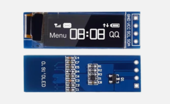 0,91 Zoll OLED Display Modul SSD1306 – I2C Schnittstelle-Weiß