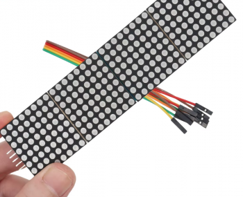 MAX7219 4-in-1 Dot Matrix Modul – Rot, 5-Pin-Anschluss