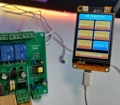 Smart Home Projekt: ESP32 Touchscreen Control Panel für 4-Kanal