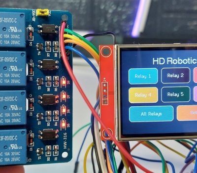 ESP32 Touchscreen Relaissteuerung | 6-Kanal Touch TFT