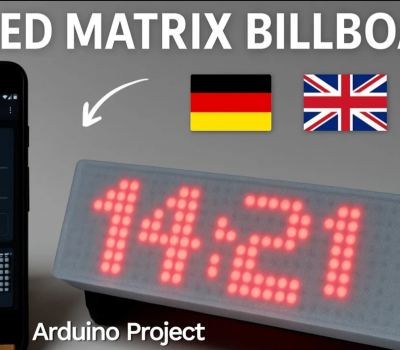 DIY LED Matrix Billboard mit Websteuerung MAX7219