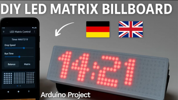 DIY LED Matrix Billboard mit Websteuerung MAX7219