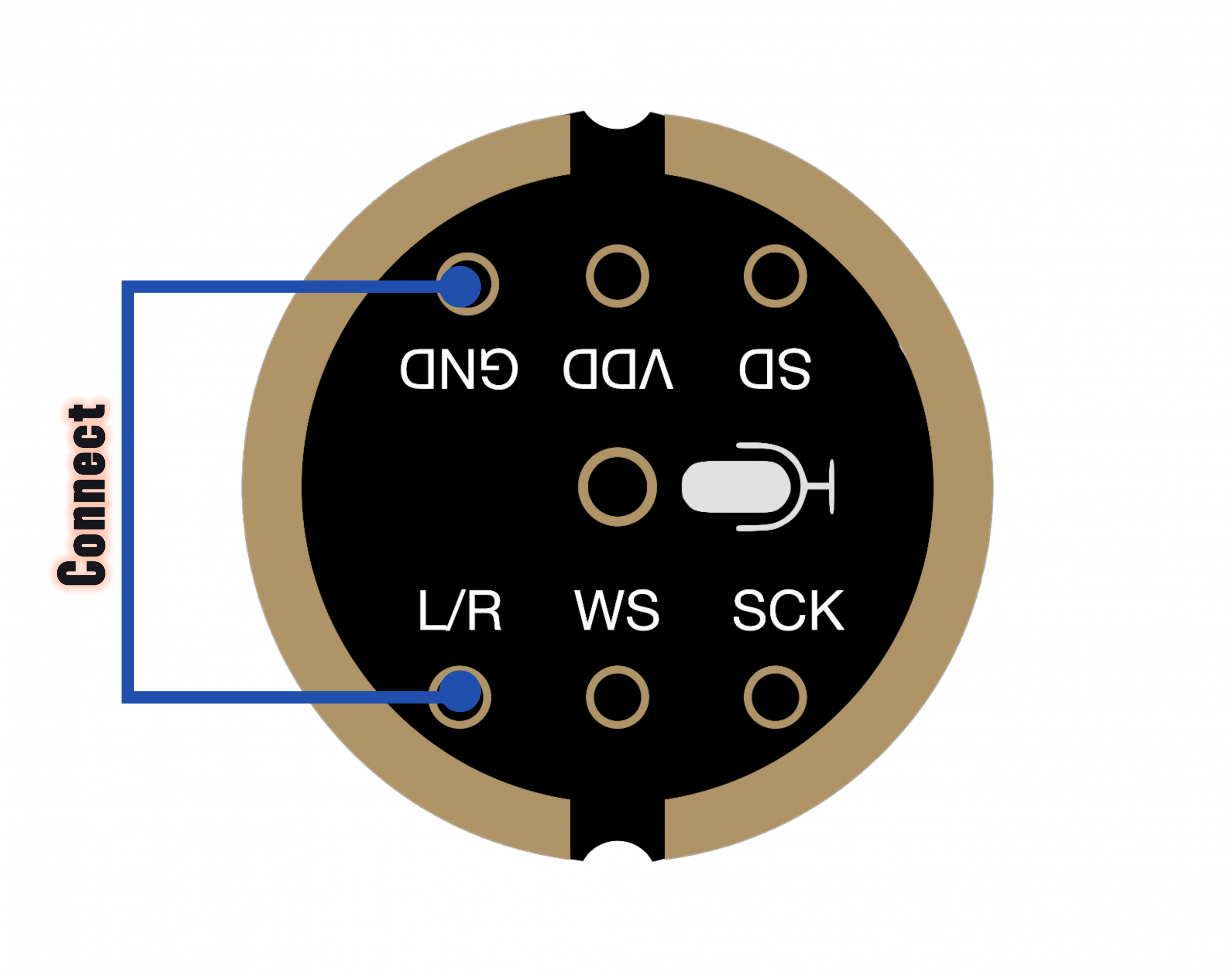 INMP441 L/R GND Verbindung